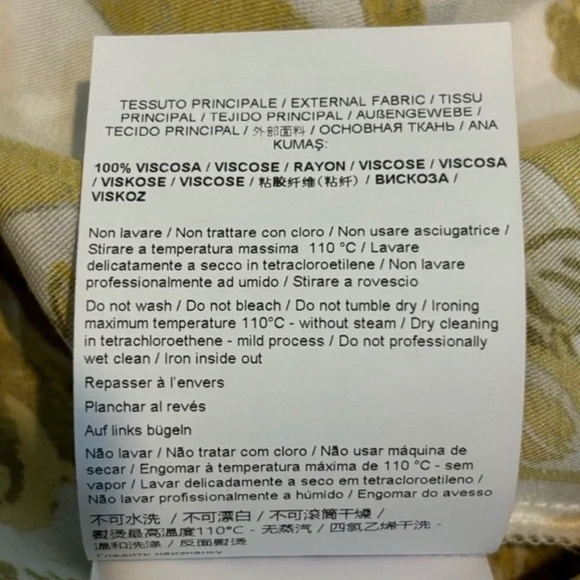 Versace Gold hibiscus vescoca shirt - Picture 8 of 8